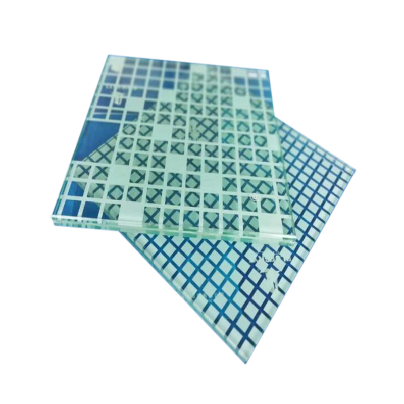 Vidro impresso em serigrafia branca